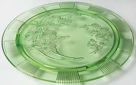 Sharon Green Footed Cake Plate