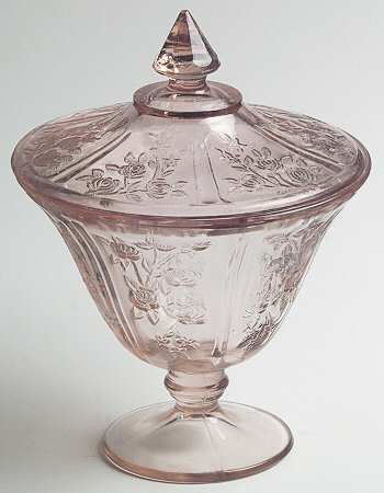 Sharon Pink Candy Jar & Lid