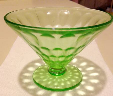 Thumbprint Green Champagne/Tall Sherbet