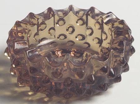 Hobnail Amber (Colonial Amber) 3" Round Ashtray