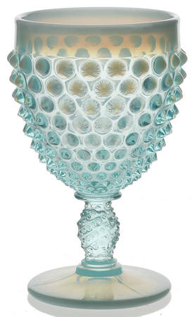 Hobnail Blue (Opalescent) by Fenton