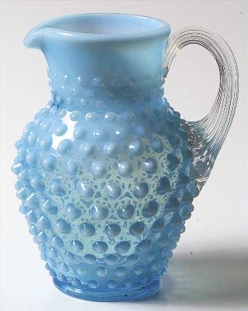 Hobnail Blue (Opalescent) 12 Oz Open Syrup