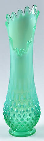 Hobnail Green (Opalescent) by Fenton