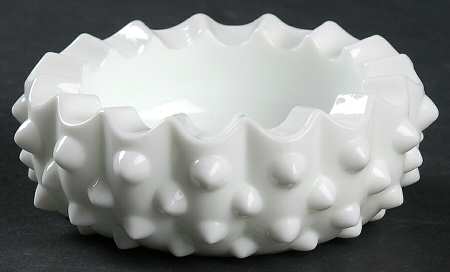 Hobnail Milk Glass 3" Round Ashtray