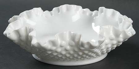 Hobnail Milk Glass Large Bon Bon