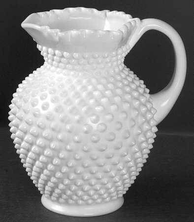 Hobnail Milk Glass 54 Oz Jug