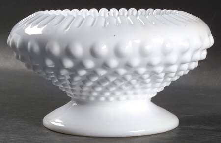 Hobnail Milk Glass Candleholder