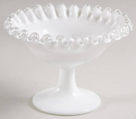 Silver Crest Footed Open Nut Dish