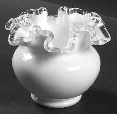 Silver Crest 4" Double Crimped Vase
