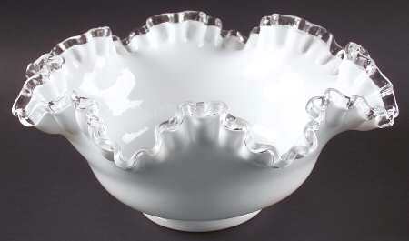 Silver Crest 10" Round Crimped Bowl