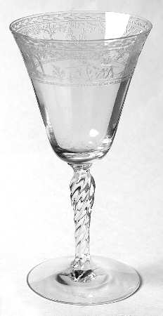Fox and Hounds Water Goblet by Wheeling Decorating