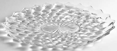 American Clear (Stem 2056) 14'' Oval Torte Plate