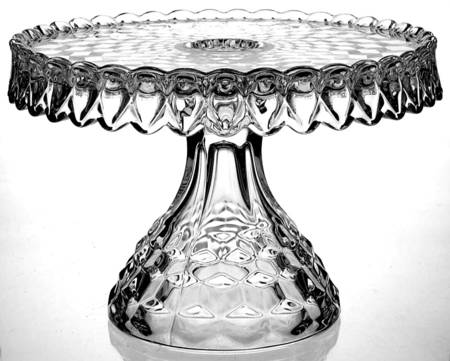 American Clear (Stem 2056) Old Round Cake Stand