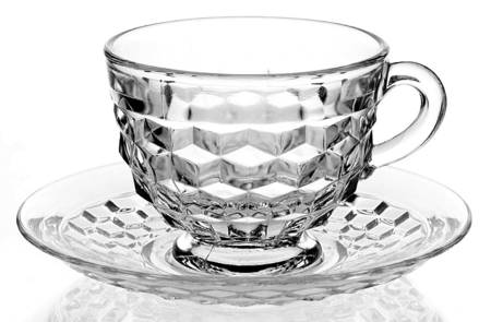 American Clear (Stem 2056) Cup and Saucer Set