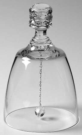 American Lady Clear (Stem 5056) Bell Made From Goblet