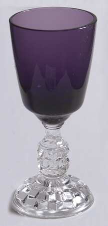American Lady Amethyst (Burgundy) Cordial Glass