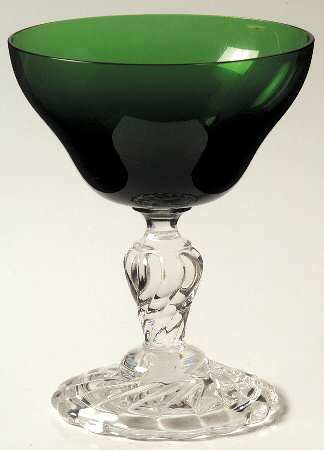 Colonial Dame Green Champagne/Tall Sherbet