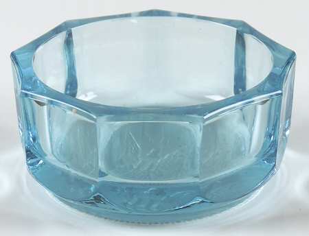 Coin Glass Dark Blue (Older) Ashtray Lid No Slot for Cigarette Holder