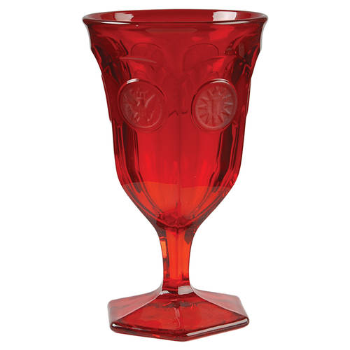 Coin Glass Ruby by Fostoria