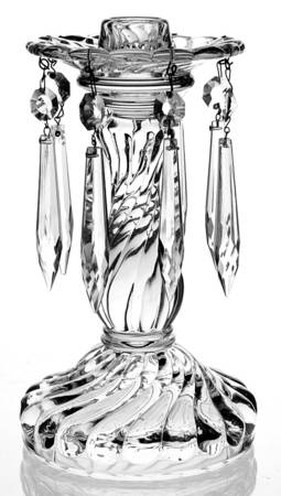 Colony Single Candlestick with Bobeche and 8 Prisms