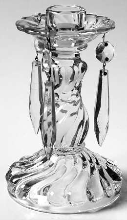Colony Single Candlestick with Prisms