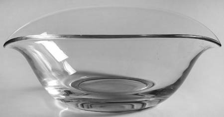 Contour Clear Oval Vegetable Bowl