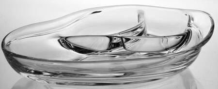 Contour Clear 10" Crescent Shape 3 Part Relish