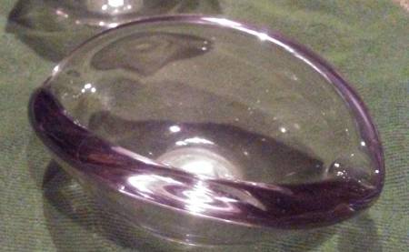 Contour Clear Oval Ashtray