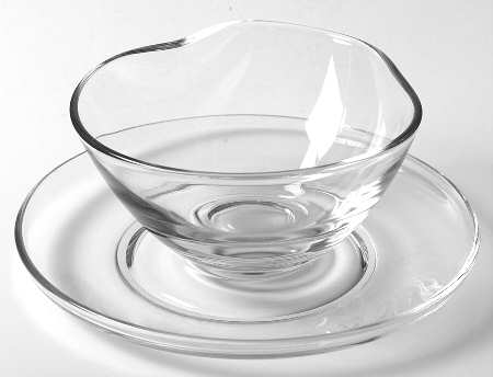 Contour Clear Mayonnaise Bowl and Underplate