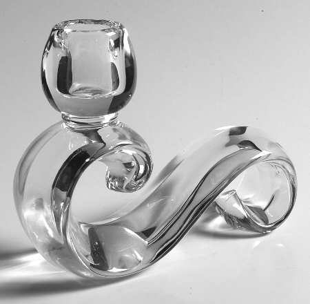 Contour Clear Single Light Candlestick