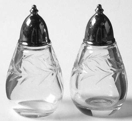 Holly Clear (Stem 6030) Shaker Set w/Metal Lids