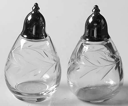 Holly Clear (Stem 6030) Mini Shaker Set with Metal Lids