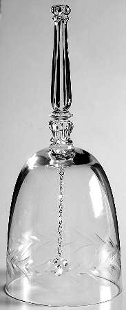 Holly Clear (Stem 6030) Bell Made From Goblet