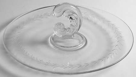 Holly Clear (Stem 6030) Center Handle Tray