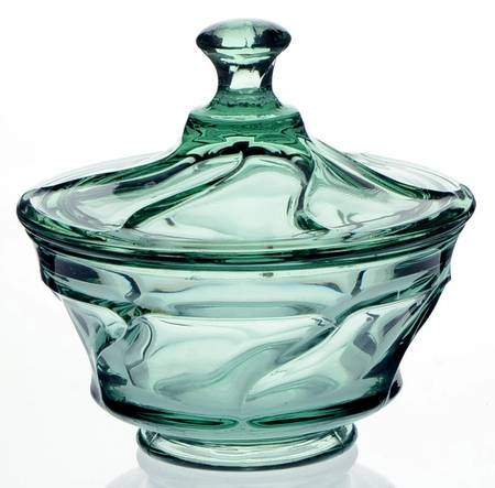 Jamestown Green Sauce Dish & Cover