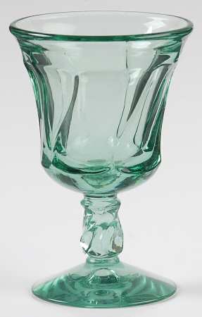 Jamestown Green Wine Glass