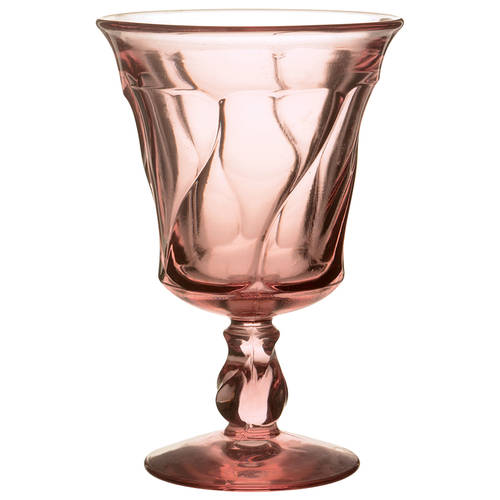 Jamestown Pink Water Goblet