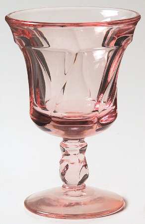 Jamestown Pink Wine Glass