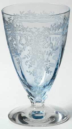 June Blue (Azure) Juice Glass
