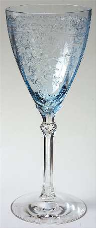 June Blue (Azure) Water Goblet