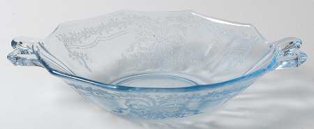 June Blue (Azure) Sweet Meat with Bow Handles