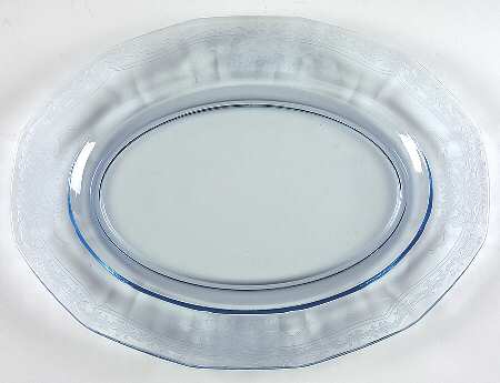 June Blue (Azure) 12" Oval Platter