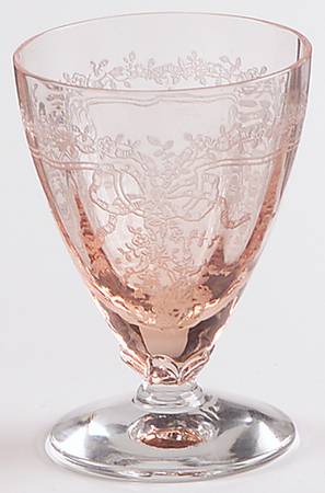 June Pink Whiskey Glass
