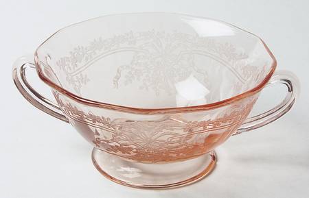 June Pink Cream Soup Bowl Only