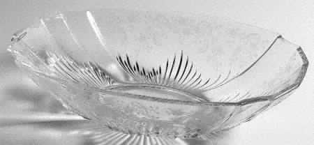 Meadow Rose Clear Oval Flame Bowl