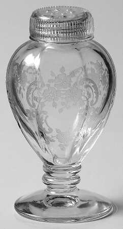 Meadow Rose Clear Shaker & Glass Lid