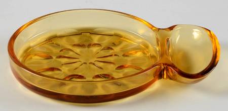 Mesa Amber Coaster with Spoon Rest