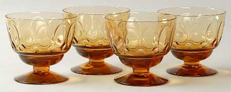 Mesa Amber Champagne Tall Sherbet - Set of 4