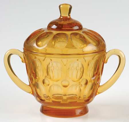 Mesa Amber Sugar Bowl & Lid