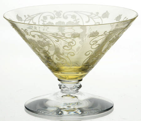 Minuet Yellow (Stem 6002, Yellow Bowl) Low Sherbet